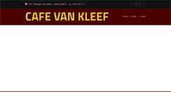 Desktop Screenshot of cafevankleef.com